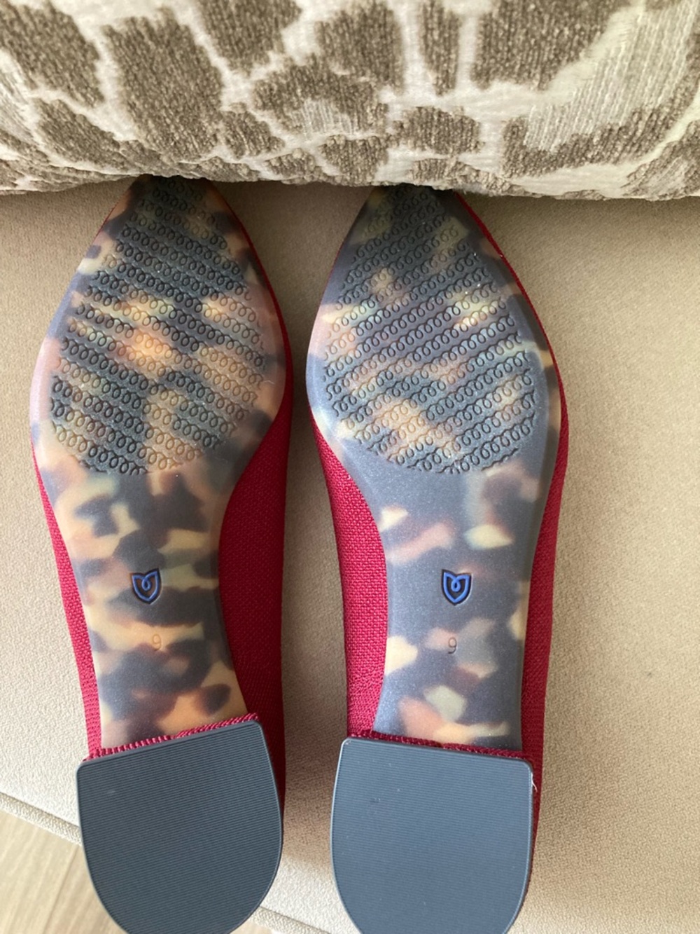 Rothy's Women’s Red Low Block Heel Size 9 W - Picture 5 of 10